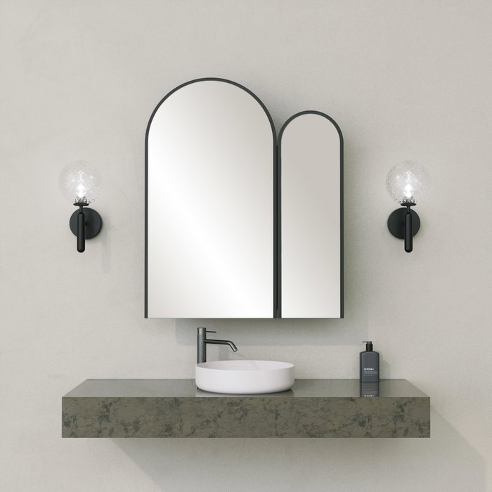 Hanah Home Gabinete de Baño Classe Cabinet - Negro, MDF 18mm, Elegante y Funcional